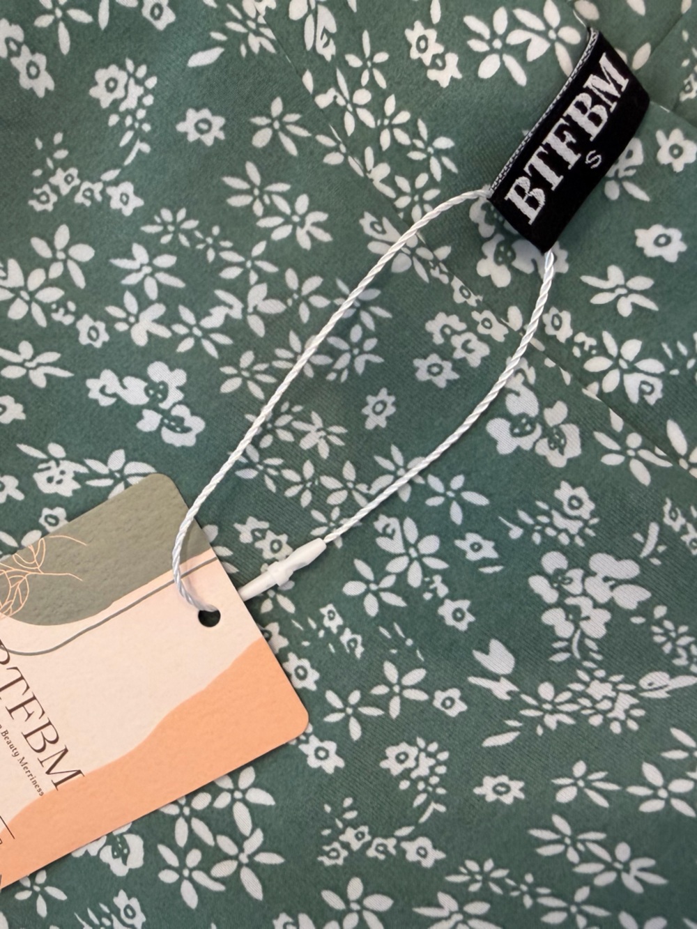 Floral Ruffle High-Low Maxi Skirt - Sage Green- SMALL, NEW WITH TAGS - Picture 6 of 6